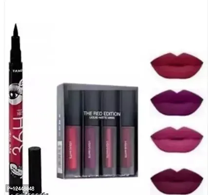 Beautiful Matte Lipstick For Women Pack Of 4