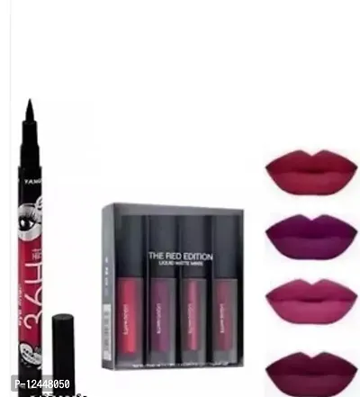 Beautiful Matte Lipstick For Women Pack Of 4