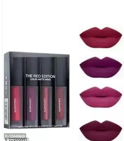 Beautiful Matte Lipstick For Women Pack Of 4