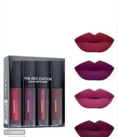 Beautiful Matte Lipstick For Women Pack Of 4