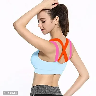 Women Sports Bra for Gym, Running with Removable Pads (Pack of 1) (Sky Blue)-thumb3