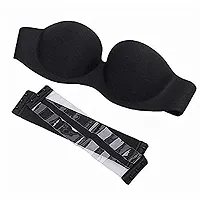 Women Strapless Heavily Padded with Transparent Back Bra (Pack of 1)-thumb2