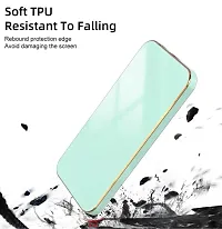 Oppo A54 Mobile Back cover Gold Plated Frame | Slim Shock Proof mint-thumb4