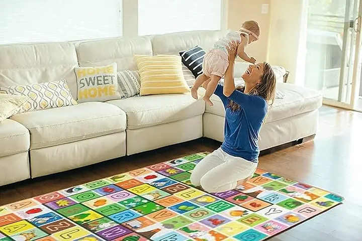 SHORYAN Double Sided Water Proof Baby Play Mat, Play Mats for Kids Large Size, Baby Carpet, Play Mat Crawling Baby ( 6 Feet X 4 Feet)