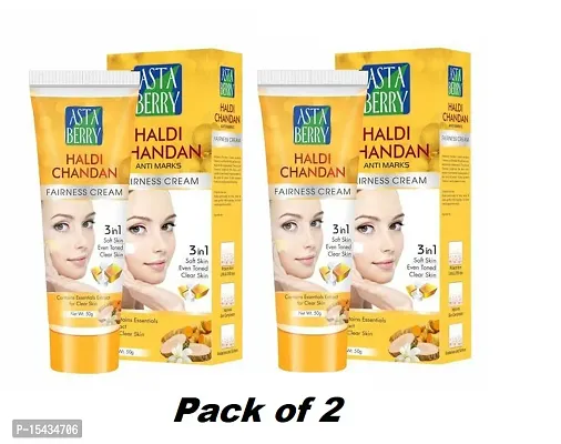 Asta Berry haldi Chandan Cream Pacck of 2