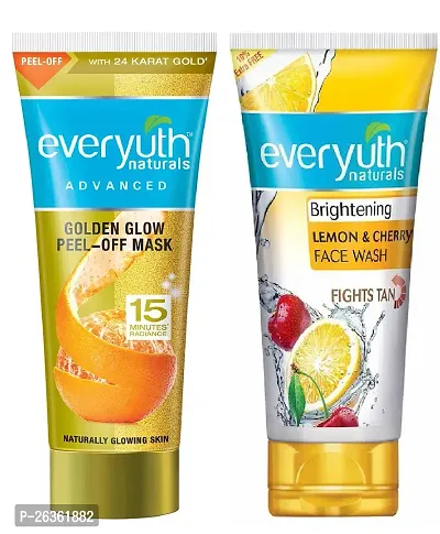 Everyuth Naturals LemonCherry Face Wash + Peel off Mask