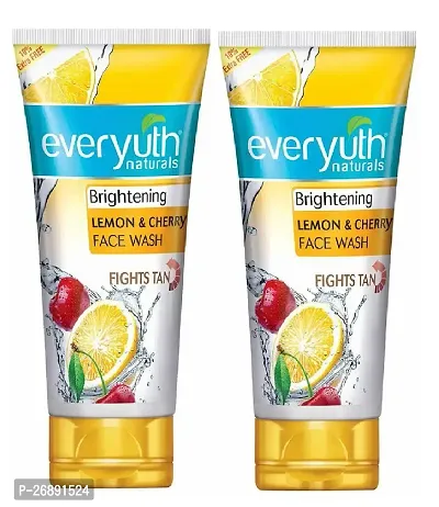 Everyuth Brightning Lemon  Cherry Face Wash (Pack Of 2)-thumb0