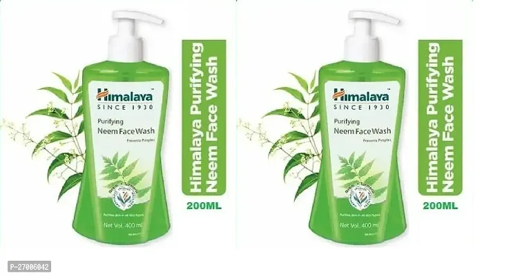 Himalaya Herbals Purifying Neem Face Wash, 200ml (Pack Of 2)-thumb0