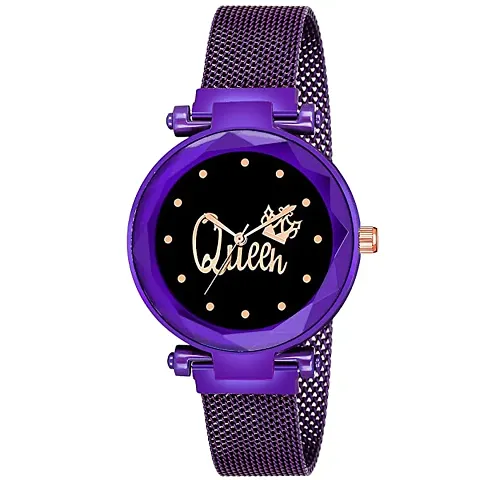 New Fashion Queen dial Maganet Strap For Girl Designer Fashion Wrist Analog Watch - For Girls