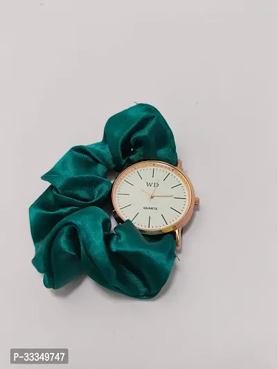 Stylish Green Fabric Analog Watch For Women-thumb0