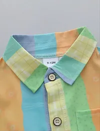 Fabulous Multicoloured Rayon Printed Shirts with Shorts For Boys-thumb1