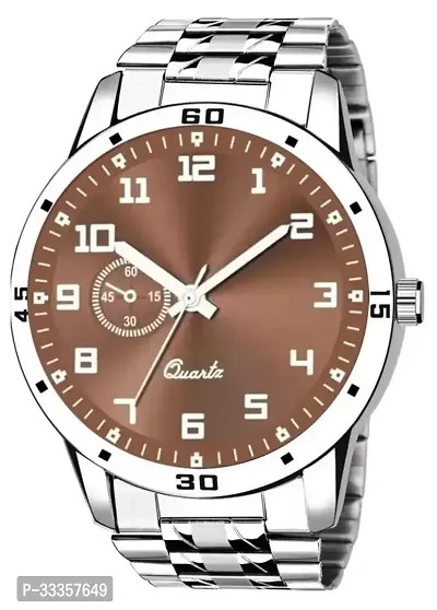 Stylish Metal Brown Analog Watch For Men