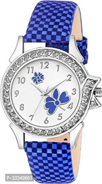 Stylish Blue Fabric Analog Watch For Women-thumb0