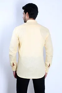 Trendy Stylish Linen Long Sleeves Formal Shirt for Men-thumb1