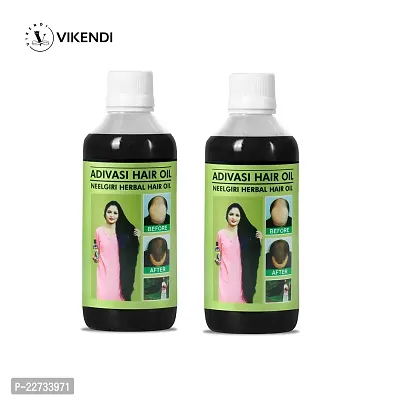 Classic Aadivasi Neelgiri Hair Oil For Long/Shiny andSilky Hair (125 Ml) Pack Of 02