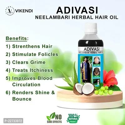 Aadivasi Neelambari Oilanic 100 % Pure and Naturals Adivasi Jeeva Sanjivani Herbal Hair Oil Strengthening and Volumised Hair (125 Ml) Pack Of 01-thumb3