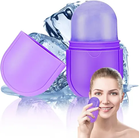 Ice roller massager Purple multicolour Ice Roller Skin Facial Massager Skin glowing Kit Ice Roller Massager Enhance glow Skin Facial glow Skin