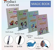 Magic Practice Copybooks Reusable ( 4 Books 10 Refill Ink rods )  8.5 inches Writing LED Slate/ pad digital Writing With  8.5 Screen  Parfect Writing  Learning  improving The Children-thumb4