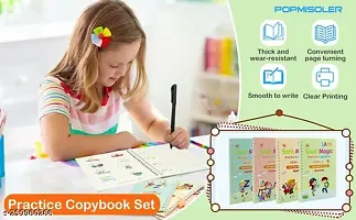 Kids Magic Practice Copybooks ( 4  Subject Book's 10 Refill Ink rods ) Leaning and improving Writing skills For Children-thumb2