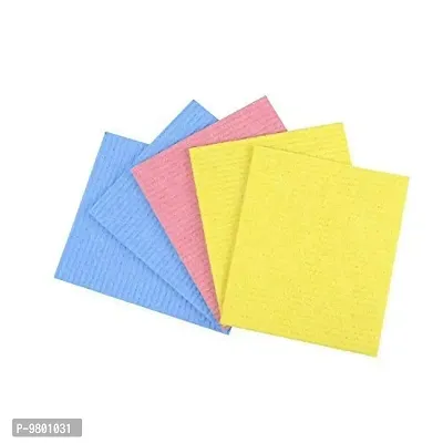 Kitchen Sponge Wipes for Kitchen  Home Cleaning Comes with Super Absorbant  Pack of 5  Multicolor