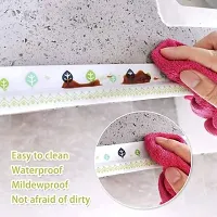 Kitchen Sink Platform Sealing Sticker Strip Bathroom Corner Tape Wall  Waterproof Kitchen Oil Proof Tape  pack of 1  Multicolor-thumb2