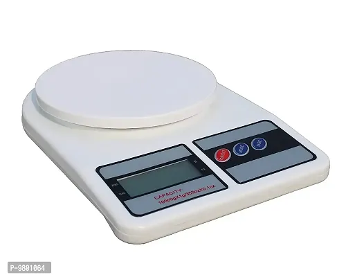 Digital 10 Kg Weight Scale Kitchen Weight Scale Machine Measure for Measuring Fruits  Spice  Food  Vegetable  Pack of 1-thumb0
