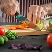 Reversible  Multipurpose Wood Chopping Board Chopping Board for Vegetable Fruits  Pack of 1  Brown-thumb2