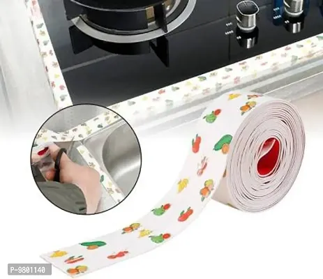 Kitchen Sink Oil Proof Caulk Tape Strip Self Adhesive Bathroom Corner Caulking Sealing Tape  Pack of 1  Multicolor