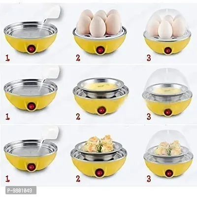 Egg Boiler Electric 7 Egg Cooker Steamer for Steaming  Cooking  Boiling Multipurpose  pack of 1  Multicolor-thumb4