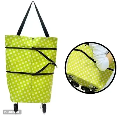 Trendy Foldable Shopping Trolly Bag Luggage Trolley With Wheel Shopping Bag-thumb0
