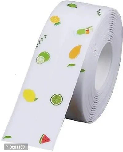 Self Adhesive Caulk Tape for Sink Toilet  Bathroom Wall Edge Caulk Strip Sealing Tape for Bathtub  Pack of 1  Multicolor