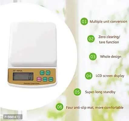 Digital Kitchen Weighing Machine Multipurpose New SF400A Electronic Weight Scale with LCD Screen  Pack of 1-thumb3