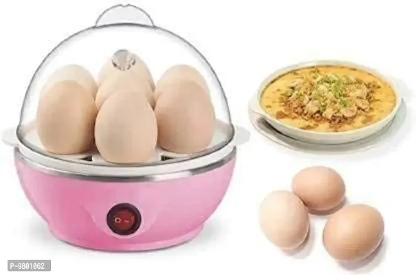 Cooking Boiling Frying  Multi function 2 in 1 Egg Boiling Steamer single Layer 7 Egg Boiler-thumb0