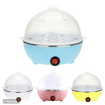 Multi Function Electric SingleLayer Egg Boiler Cooker  Steamer Egg Boiler Protable Boiler  Pack of 1  Multicolor-thumb2