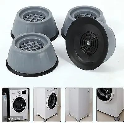 Washer Dryer Anti Vibration Pad with Suction Cup Feet  Fridge Washing Machine Support Feet Pads Leveling Feet  Set of 4-thumb0