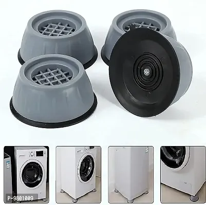 Washer Dryer Anti Vibration Pad with Suction Cup Feet  Fridge Washing Machine Support Feet Pads Leveling Feet  Set of 4