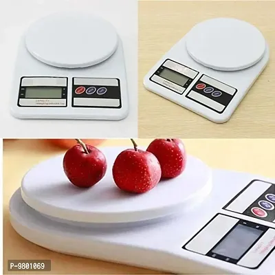 Electric kitchen weight scale Multipurpose Digital Electronic Scale with Backlight LCD Screen  Pack of 1  White