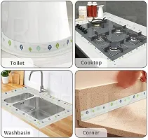 Kitchen Sink Platform Sealing Sticker Strip Bathroom Corner Tape Wall  Waterproof Kitchen Oil Proof Tape  pack of 1  Multicolor-thumb3