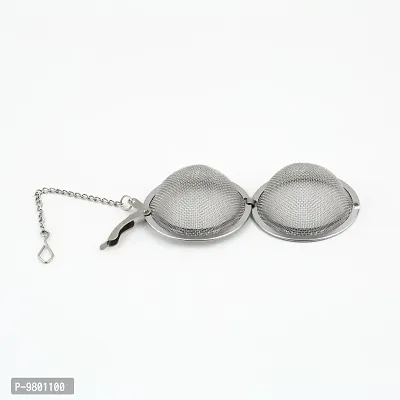 Tea Strainer Ball Stainless Steel Food Grade Mesh Perfect for Brewing Loose Leaf Tea  pack of 1  Silver
