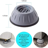 Washer Dryer Anti Vibration Pad with Suction Cup Feet  Fridge Washing Machine Support Feet Pads Leveling Feet  Set of 4-thumb3