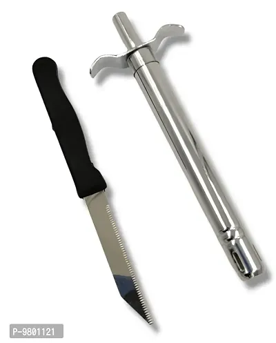 Easy Grip Stainless Steel Regular Gas Lighter for Kitchen Stove Lighter  Set of 2-thumb0