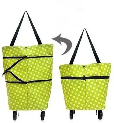 Trendy Shopping Trolley Bag With Wheel Vegetable Trolley Carry Bag With Wheels Waterproof Multipurpose Bag