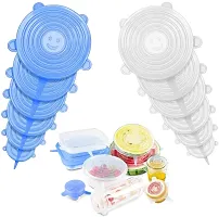 Microwave Safe Silicone Leak-Proof Stretch Lids Fit Various Sizes Reusable Flexible Covers for Storage-thumb3