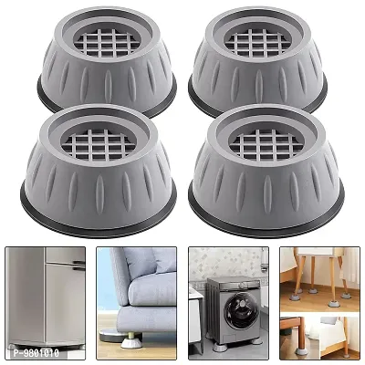 Pads Leveling Feet Anti Walk Pads Shock Absorber Noise Cancelling Furniture Lifting Base  Set of 4  Grey
