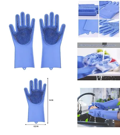 Reusable Silicone Dish Washing Gloves