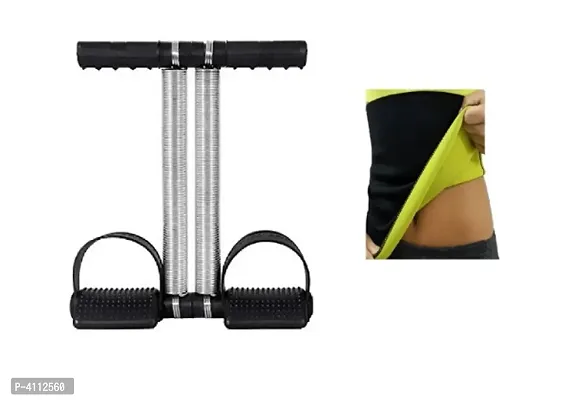 Combo double spring Tummy Trimmer  sweat belt body Ab exerciser Home,Gym kit Ab Exerciser  (Multicolor)
