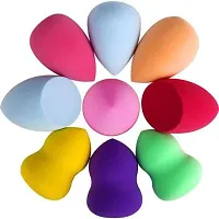 Makeup Sponges Latex-free Blender for Foundations Powders Creams Liquids (Multicolour) - Pack of 3-thumb1