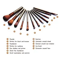 Synthetic Foundation,Mineral Powder Makeup Brushes Kit with Storage Box - Set of 12-thumb4