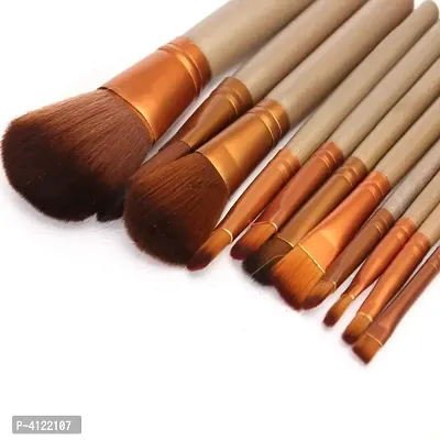 Synthetic Foundation,Mineral Powder Makeup Brushes Kit with Storage Box - Set of 12-thumb2