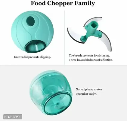 Manual Chopper, Compact  Powerful Hand Held Vegetable Chopper/Blender to Chop Fruits and Vegetable (Pack of 1)-thumb3